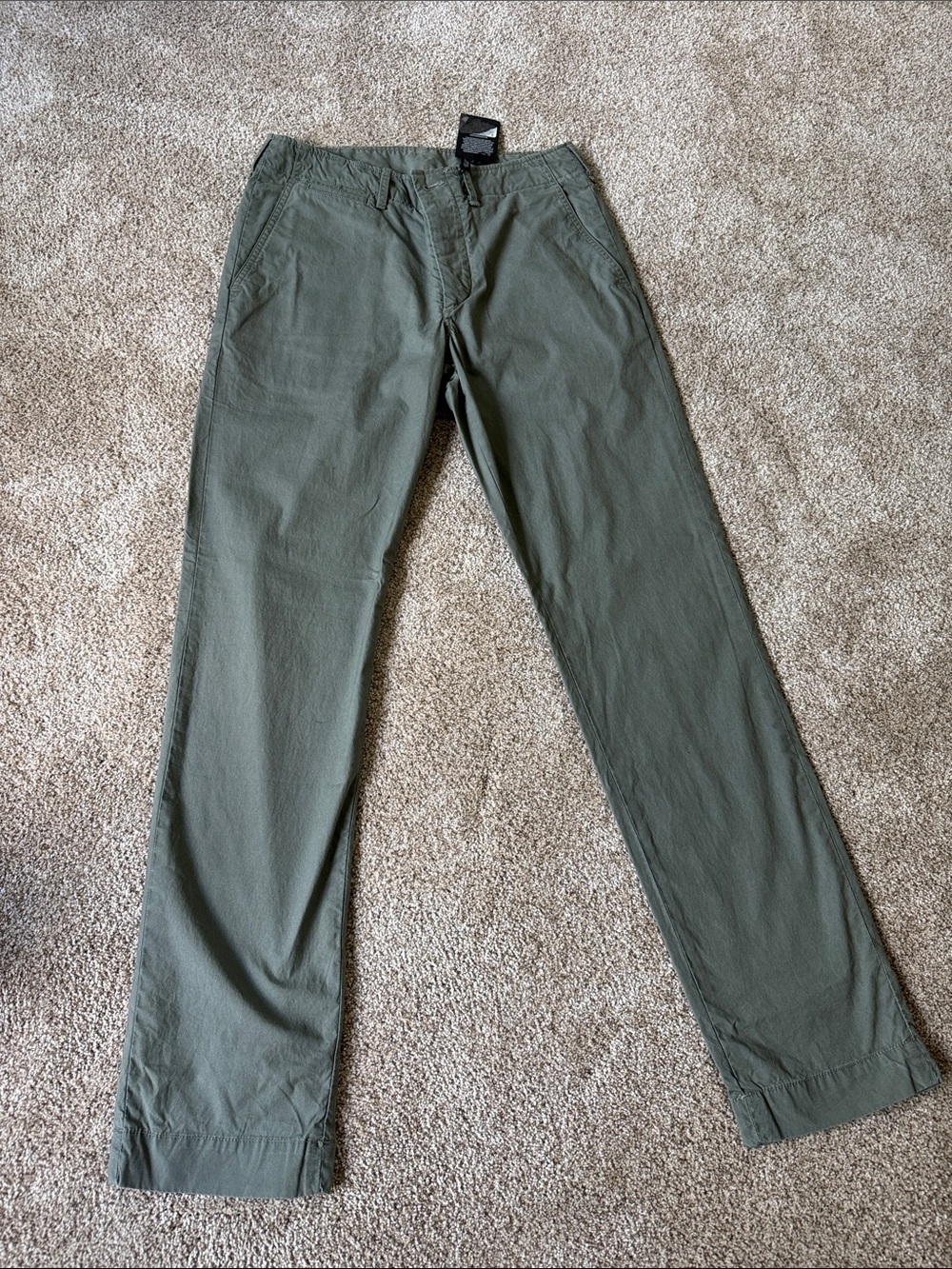 Buck Mason Olive Officer Pants -Size 29